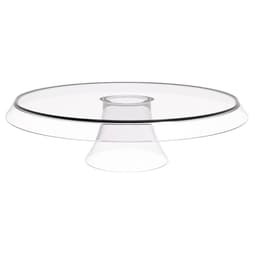 Base Porta Bolos Tortas Doces 30cm com Pé Transparente Glassy Crippa