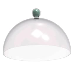 Cúpula de Plástico 30cm para Bolos Tortas Doces Pratos Bubble Crippa Verde Menta