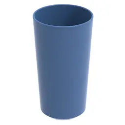 Copo Alto Crippa 500ml Plástico Azul Madrugada Escolar Refeitório Lanche Restaurante