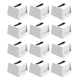 Kit 12 Porta Guardanapos de Mesa Quadrado Branco Restaurante Lanchonete Bar Crippa