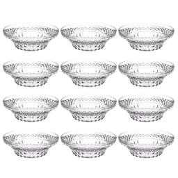 Kit 12 Tigelas Redondas 3,3L Crippa Transparente Plástica Salada Sobremesa Restaurante