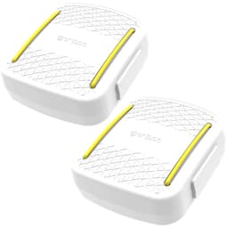 Kit 2 Porta Cotonetes Portátil Branco para Viagem Acessórios com Elástico Interno Crippa