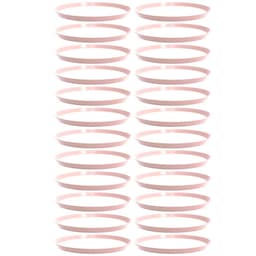 Kit 24 Bandejas Redonda 34cm Servir Rosa Himalaia Bubble Crippa Bar Restaurante