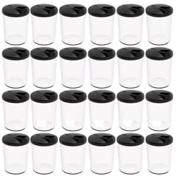 Kit 24 Farinheiras Porta Farofa Temperos 400ml Crippa Preto Restaurantes