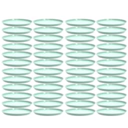 Kit 48 Bandejas Redondas 34cm Verde Menta Buffet Crippa Bubble Eventos