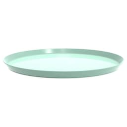 Kit 48 Bandejas Redondas Salgados Doces 28cm Verde Menta Servir Bar Restaurante Bubble Crippa