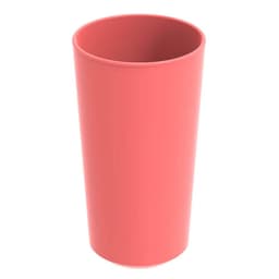 Kit 48 Copos de Plástico Altos 500ml Refeitório Escola Crippa Rosa Goiaba