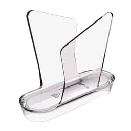 Kit 48 Porta Guardanapos Transparente de Mesa Plástico Crippa Restaurante Cafeteria