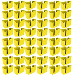 Kit 48 Suportes Porta Guardanapos de Mesa Trio Crippa Amarelo Lanchonete Restaurante