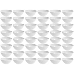 Kit 48 Tigelas Brancas 2,3L Pequenas Crippa Salada Sobremesa Restaurante Buffet