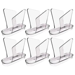 Kit 6 Porta Guardanapos de Mesa Transparente Crippa Café Restaurante Lanchonete