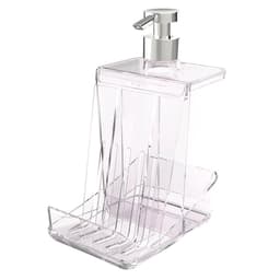 Porta Detergente com Suporte para Esponja Transparente Smart S Crippa Dispenser para Pia Cozinha