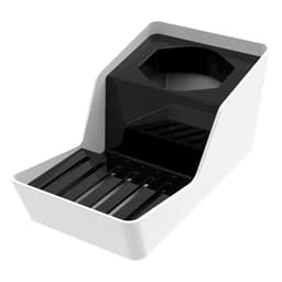 Porta Detergente com Suporte para Sabão e Esponja Branco e Preto Smart Crippa Pia