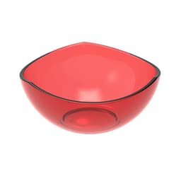 Pote de Sobremesa 265ml Avulso Trio Crippa Plástico Vermelho Tigela Pote para Doces