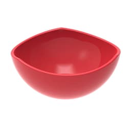 Pote de Sobremesa Doces Vermelho Avulso 265ml Plástico Trio Crippa Tigela Unitária