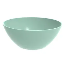 Tigela Pequena Crippa Travessa Redonda 2,3L Servir Salada Sobremesa Verde Menta