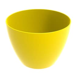 Tigela Redonda Grande 6,2L Amarela Crippa Travessa Servir Salada Frutas Pratos Quentes