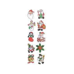Adesivos Decorativos de Natal Sortidos Coloridos