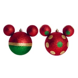 Bola De Natal Mickey Disney Pendurar Árvore Natal 6 Peças