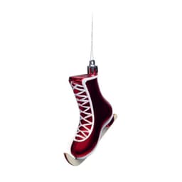 Bota Natalina Decoração Árvore de Natal 8Cm Vermelho 3 Peças
