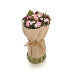 Buquê de Flores Decoração Natal Rosa