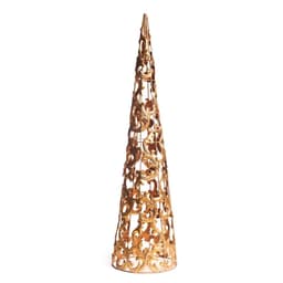 Árvore de Natal Cone Arabesco Dourado 60 cm