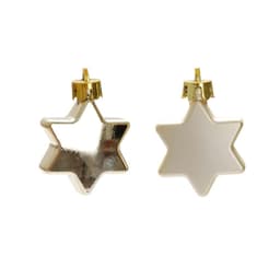 Conjunto com 20 Enfeites de Natal Estrelas Dourado
