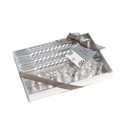 Conjunto com 6 Velas Decorativas Cromus Prateado