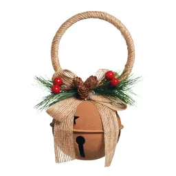 Enfeite Natal Decorativa Guizo Bege Folhas E Cerejas 16Cm