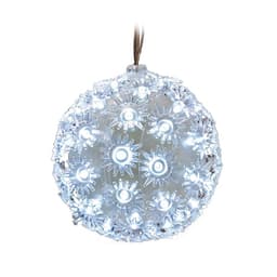 Enfeite de Natal Bolas com Luz de LED 110V Branco