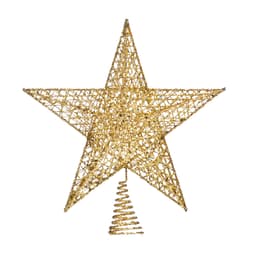 Enfeite de Natal Estrela Vazada Dourada 25 cm