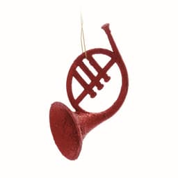 Enfeite para Arvore Trompa Vermelho - 2 Unidades 10cm