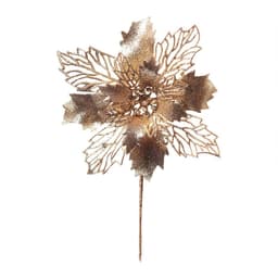 Flor Decoração Natal P/Árvore Natal 15Cm Nude