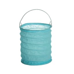 Lanterna com Suporte Para Vela Azul Decoração