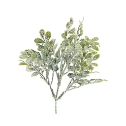 Pick Enfeite Natal Galhos Com Folhas Verdes 25Cm 1 Unidade