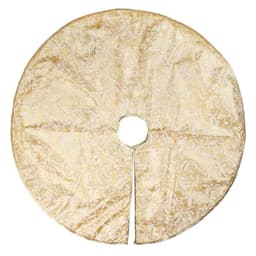 Saia para Árvore de Natal Folhas Bege 100 cm
