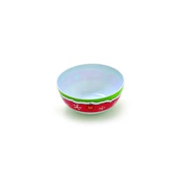 Tigela Natalina Vermelho Branco Verde Decoração 7 X 15 Cm