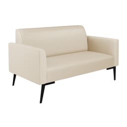 Sofá Namoradeira Pés Villach Marisa Corino Bege D03 - D'Rossi