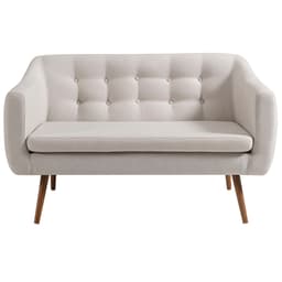 Sofa 2 Lug Pes Tauari 135 cm 7017 Linho Bege Dmobiliario