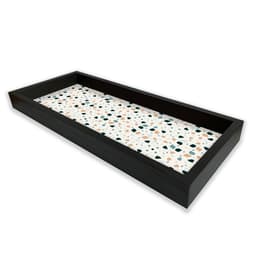 Bandeja Preta Com Gravura Impermeável "Granilite" 34X14X3CM - D'Rossi