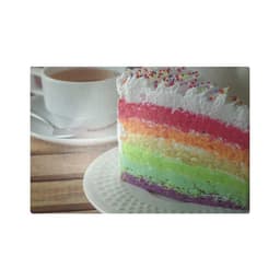 Jogo Americano Decorativo com 06 Un. para Prato e Copos Bolo Colorido - D'Rossi