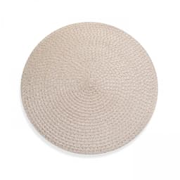 Jogo Americano Redondo de Plástico Bege 38 cm - D'Rossi