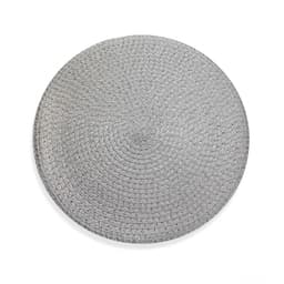 Jogo Americano Redondo de Plástico Cinza 38 cm - D'Rossi