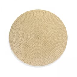 Jogo Americano Redondo de Plástico Creme 38 cm - D'Rossi