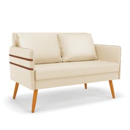 Namoradeira 02 Lugares Mari Corino Pés Palito Castanho - D'Rossi