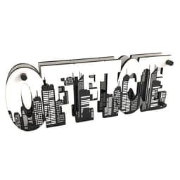 Placa de Mesa Decorativa Decorativa Dupla Face "Office Prédios" D'Rossi