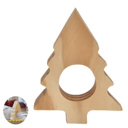 Porta Guardanapo Madeira Árvore Cor Natural - D'Rossi