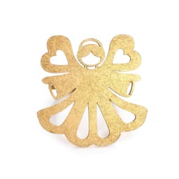 Porta Guardanapo de MDF Anjo Dourado 6 cm - D'Rossi