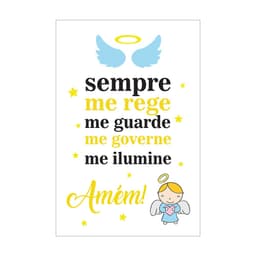 Quadro Placa Decorativa Infantil Anjinho D'Rossi
