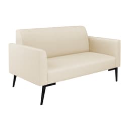 Sofá Namoradeira Pés Villach Marisa Linho Bege A19 D03 - D'Rossi